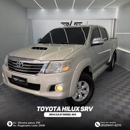 TOYOTA HILUX 3.0 SRV 4X4 CD 16V TURBO INTERCOOLER DIESEL 4P AUTOMÁTICO TOYOTA HILUX 3.0 SRV 4X4 CD 16V TURBO INTERCOOLER DIESEL 4P AUTOMÁTICO